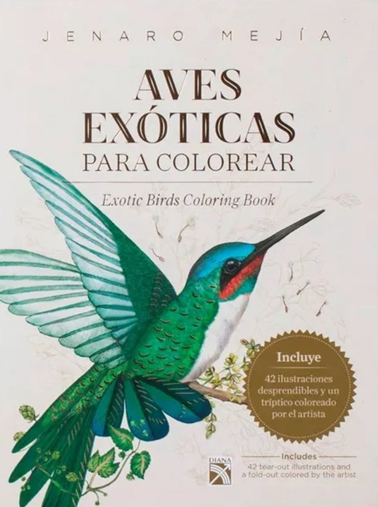 Aves exóticas para colorear | Jenaro Mejía